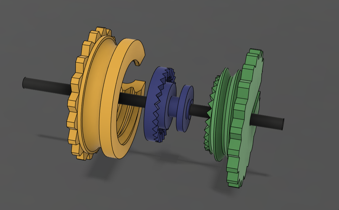 CAD: Riemenrolle Carrera 1:32 – zweite Ansicht